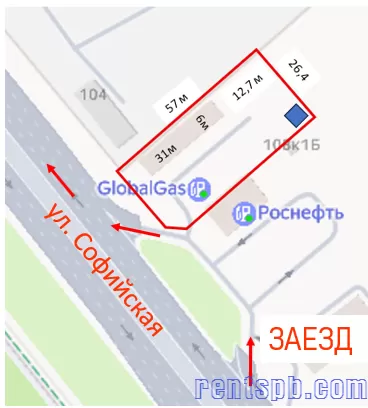 Участок землия для сервиса автомобилей с автомойкой самообслуживания