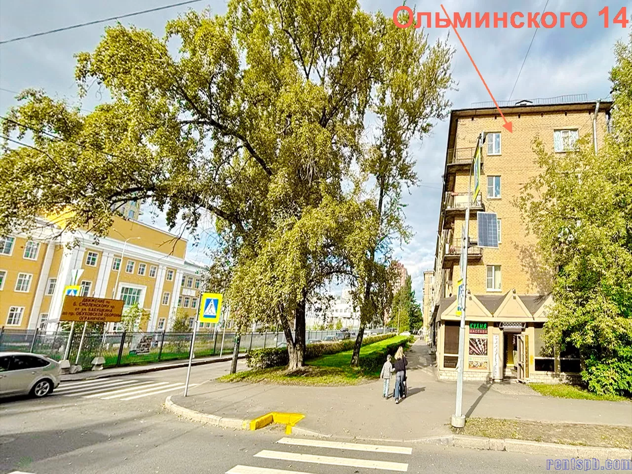 на месяц любой срок  метро Елизаровская ул. Ольминкого 14