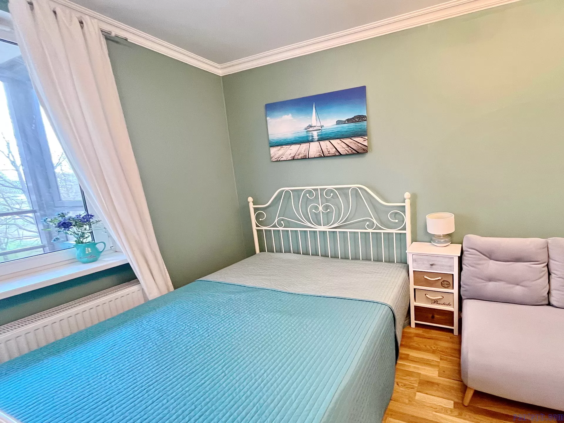 BLUE APARTMENT  у метро Елизаровская Общественный 5